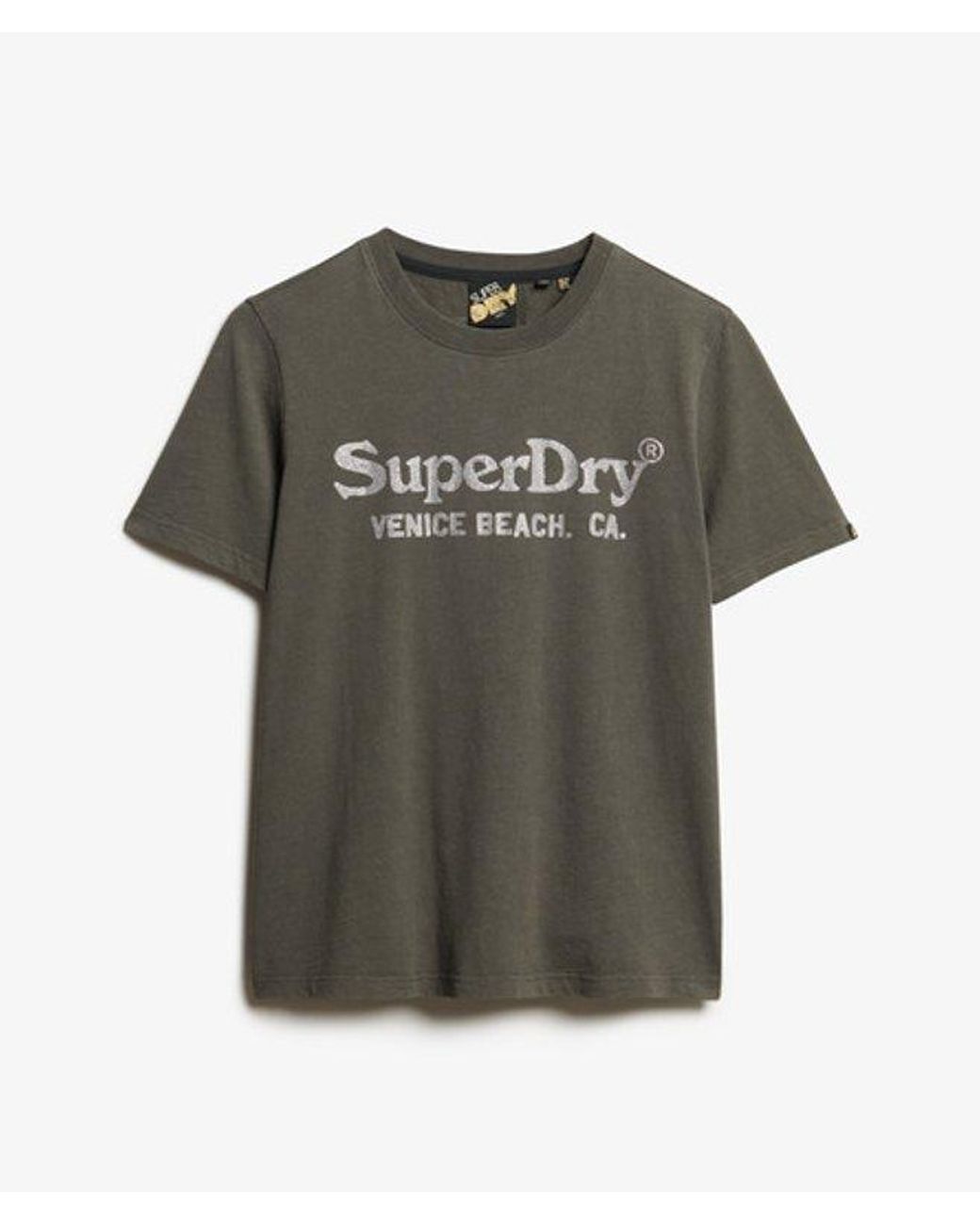 Superdry Black & Co Metallic Venue Relaxed T-shirt