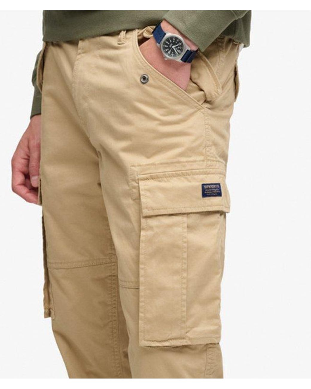 Superdry Green & Co Slim Taper Cargo Pants for men