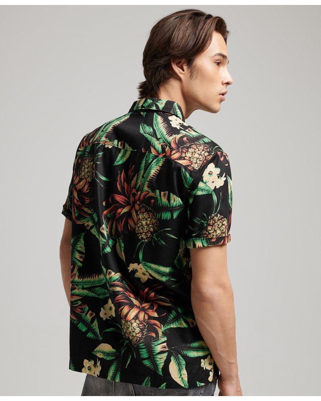 Chemise hawaïenne à manches courtes Superdry pour homme en coloris Marron |  Lyst