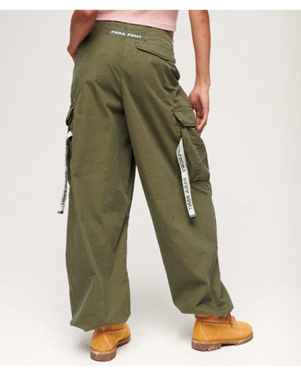 Superdry Green & Co baggy Parachute Pants