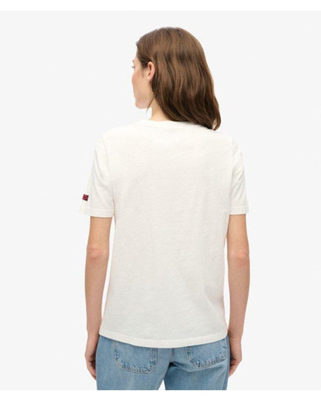 Superdry White & Co Tokyo Vintage Logo Graphic Relaxed Crew Neck T-shirt