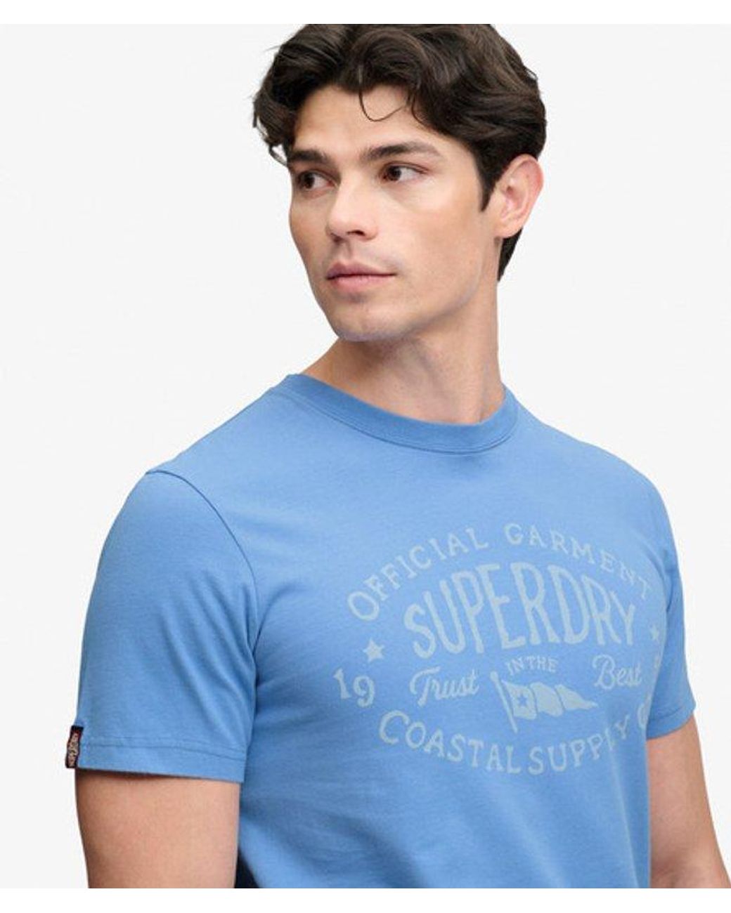 Superdry Blue & Co Lo-fi Dockside T-shirt for men