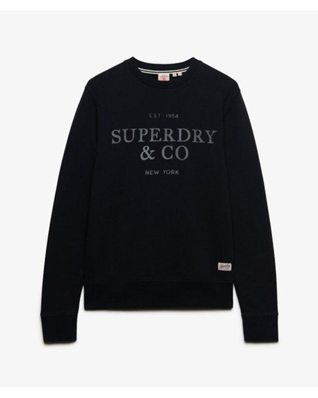 Superdry Blue & Co 1954 Company Relaxed Sweatshirt for men