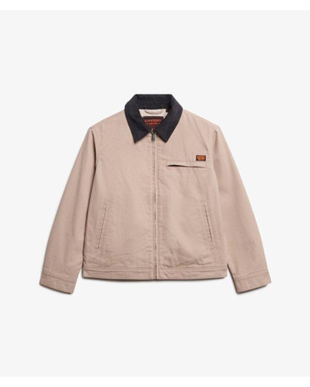 Superdry Natural & Co Cord Collar Barn Jacket