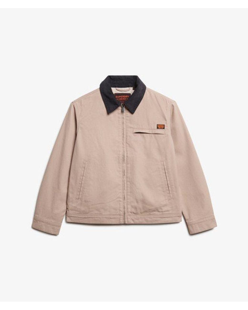 Superdry Natural Cord Collar Barn Jacket