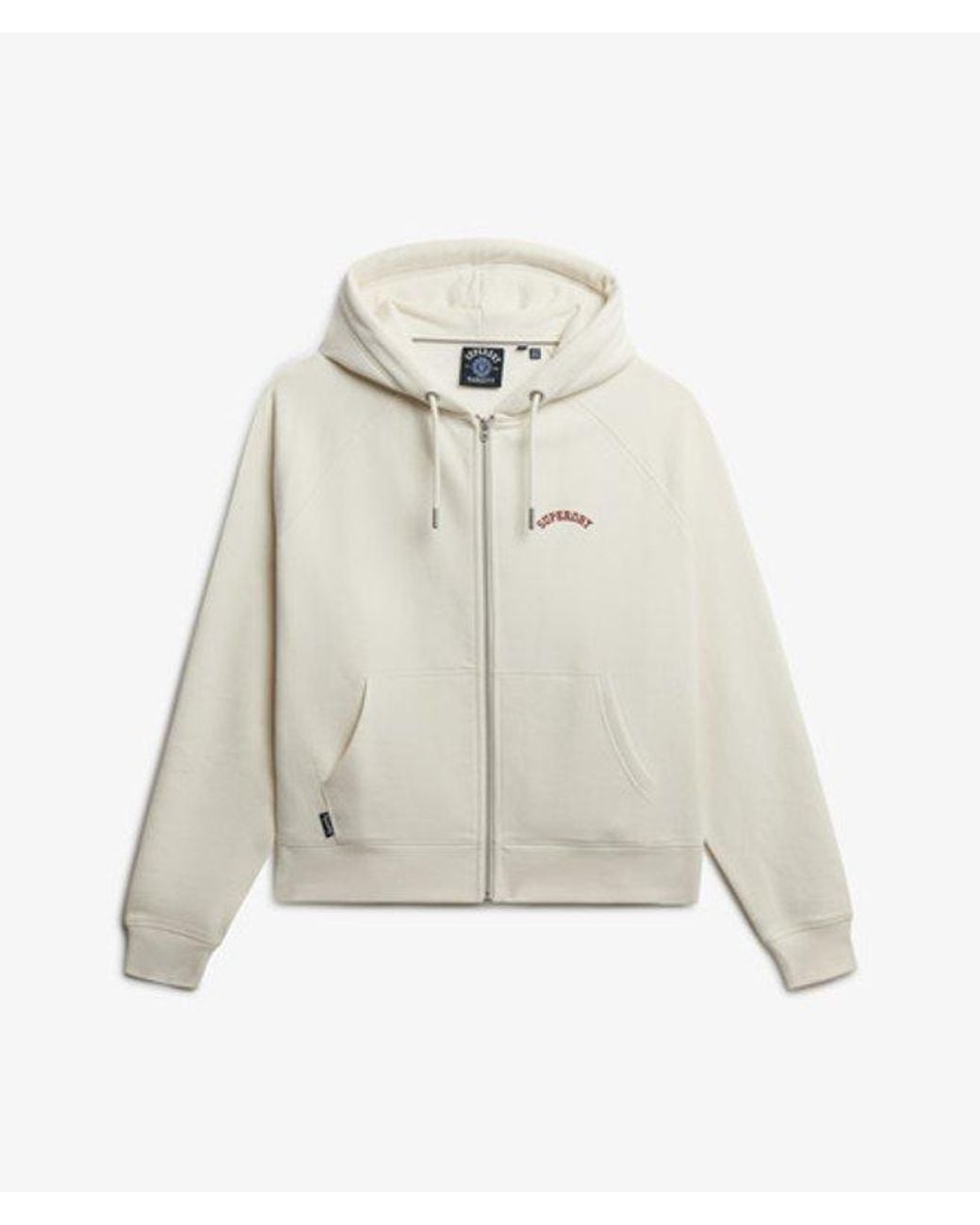Superdry Natural & Co Essential Logo Raglan Zip Hoodie