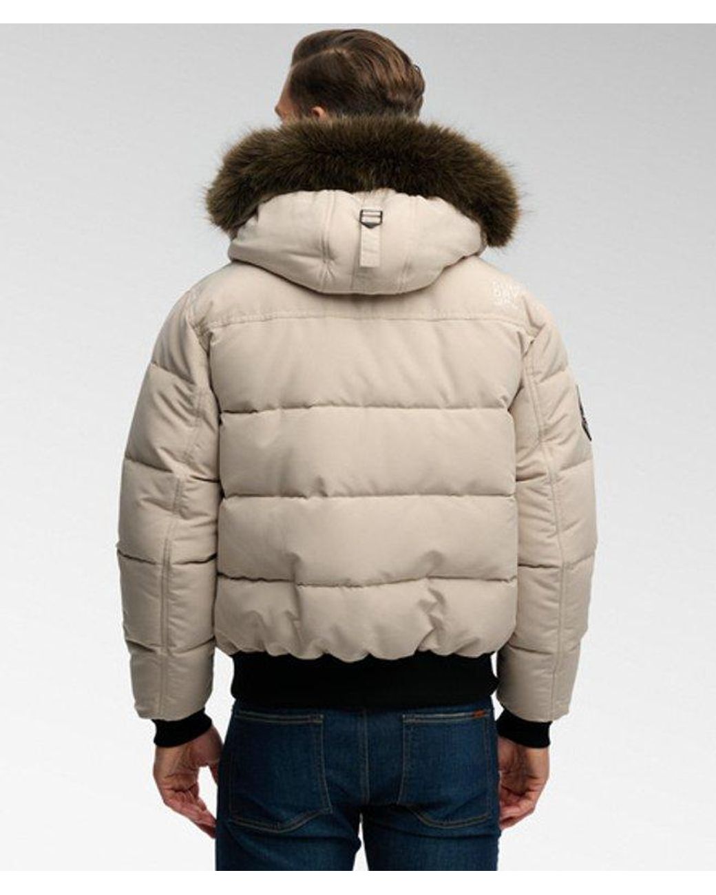 Superdry Natural & Co Everest Hooded Puffer Bomber Jacket for men