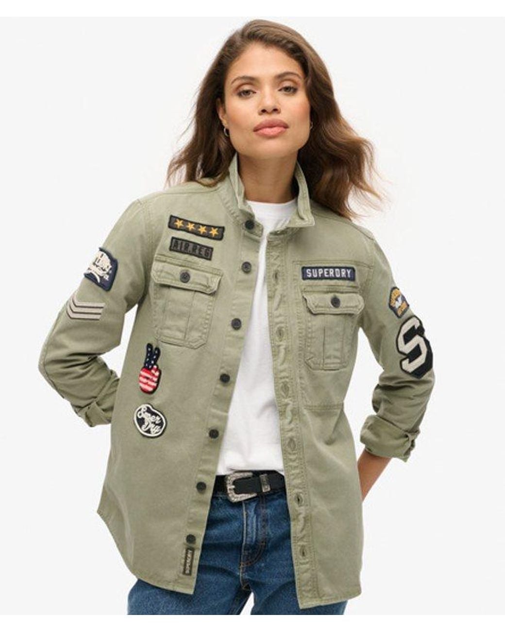 Superdry Natural & Co Embroidered Long Sleeve Scout Shirt
