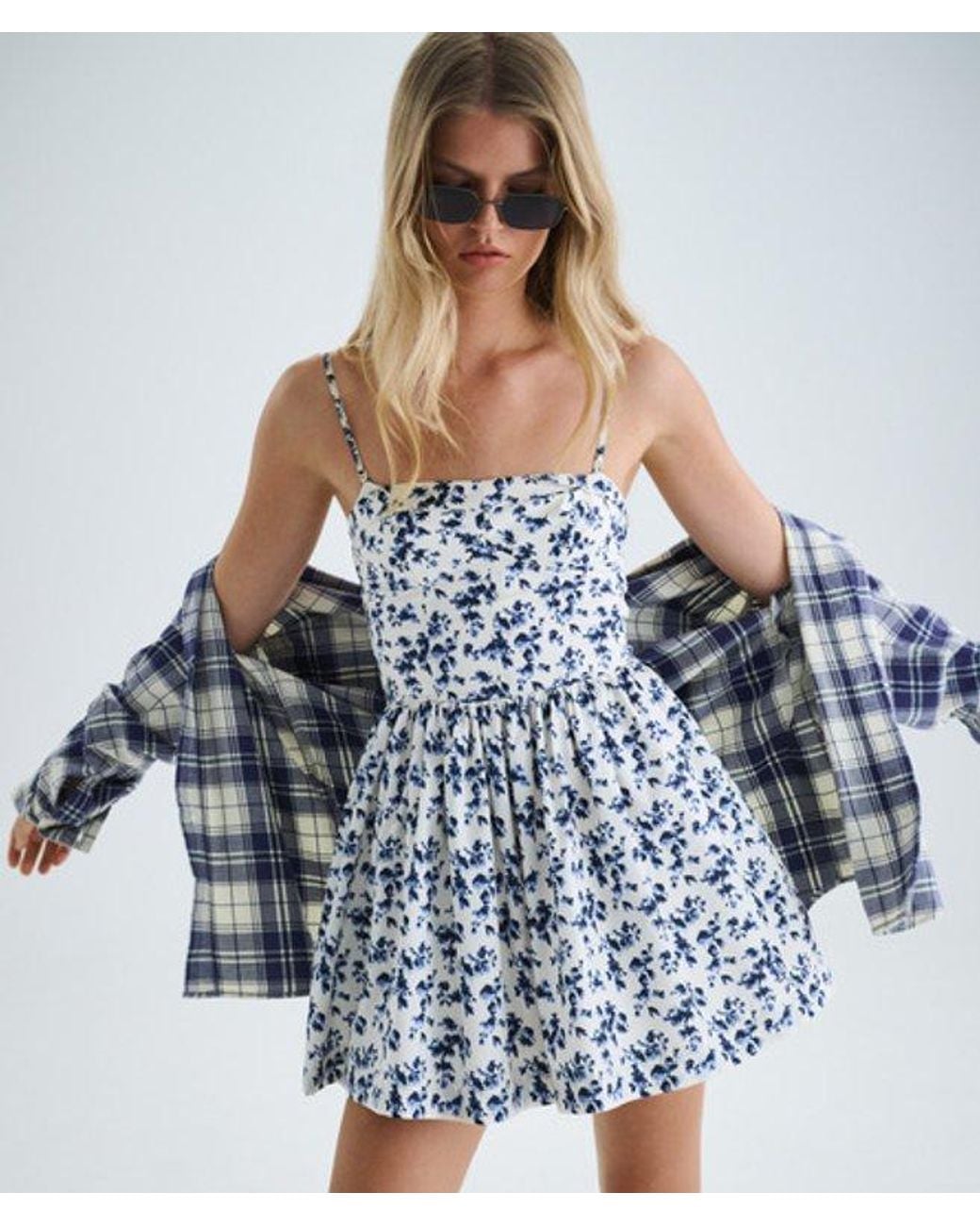 Superdry Blue & Co Corset Cami Mini Dress