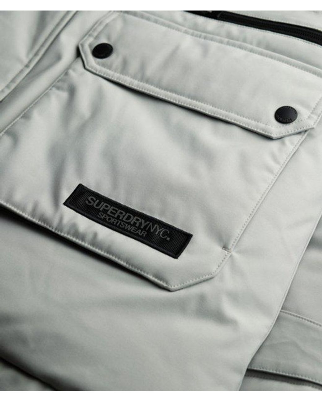 Superdry Gray City Padded Parka Jacket
