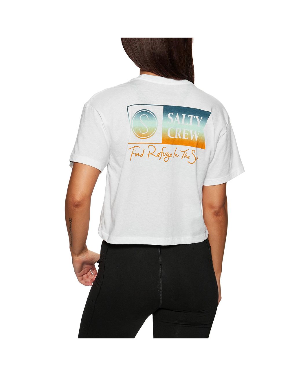 T-Shirt à Manches Courtes Alpha Gradient Skimmer Salty Crew en coloris  Blanc | Lyst
