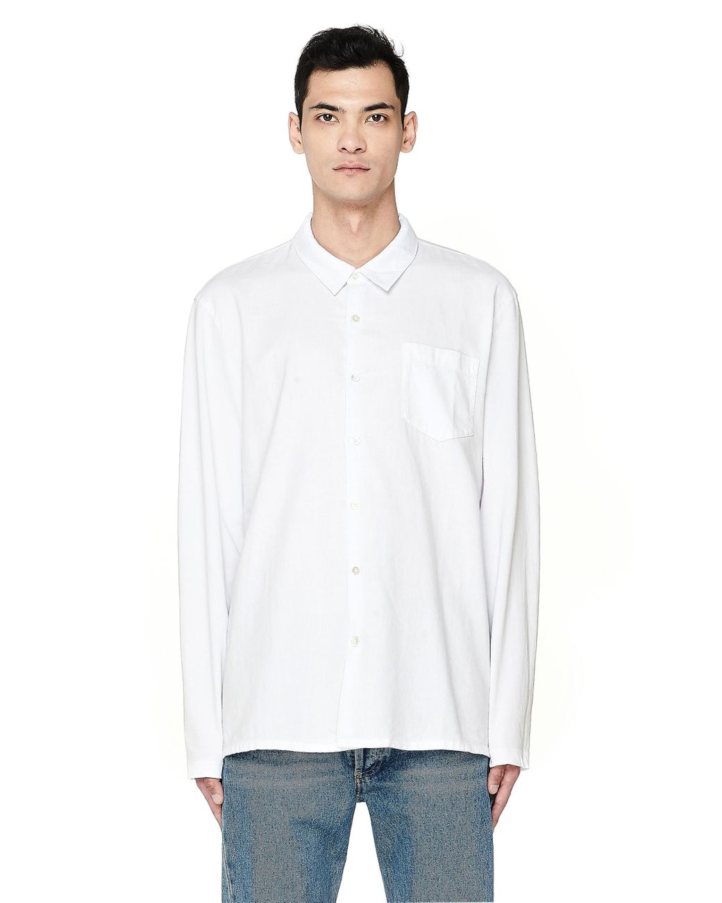 James Perse Cotton Shirt in White for Men - Lyst