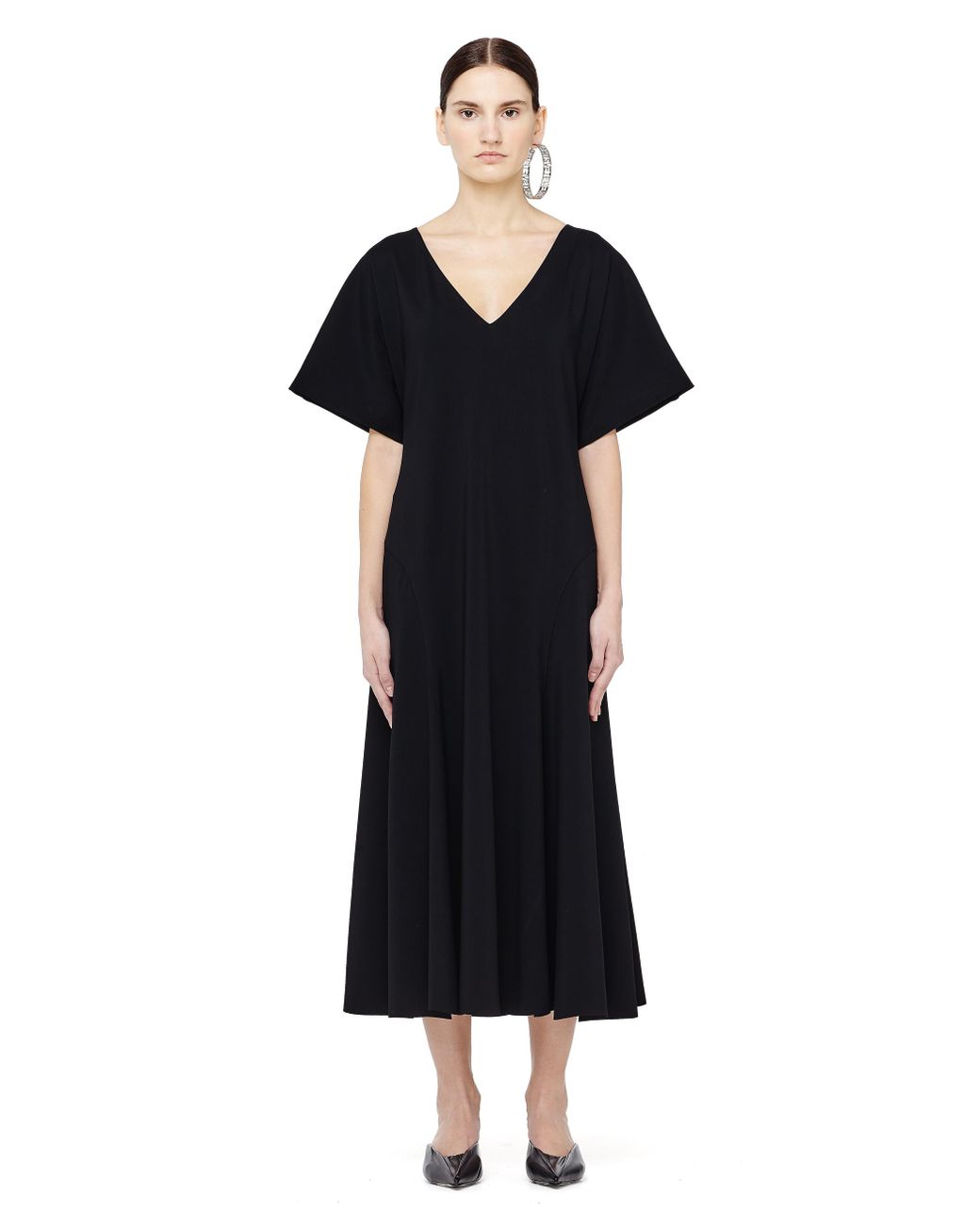 The Row Synthetic Lucid Midi Dress in Black - Lyst