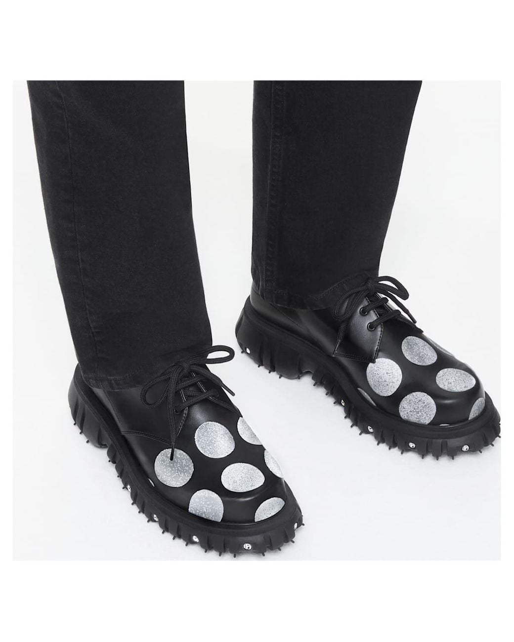 Swarovski Black Phileo 005 Crystal Derby Shoe
