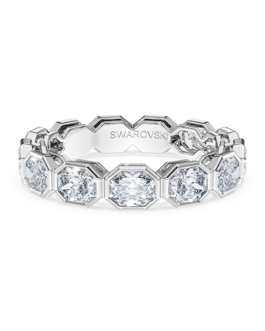 Swarovski Metallic Octagon Band Ring