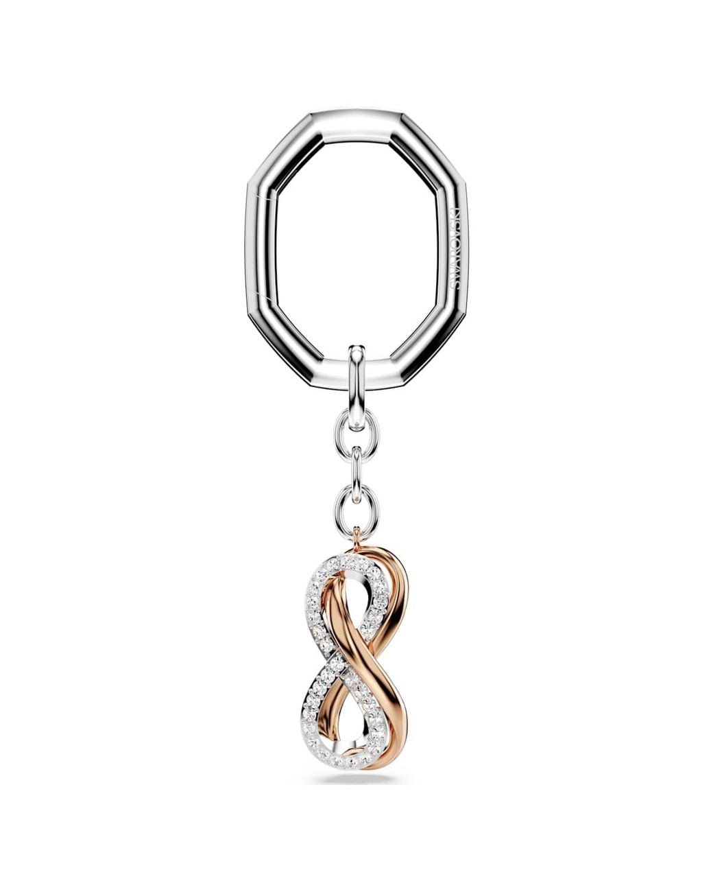 Swarovski Metallic Hyperbola Key Ring, Infinity, Mixed Metal Finish