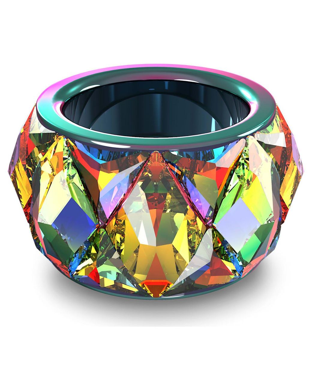 スワロフスキー/SWAROVSKI 【CURIOSA 5606948】 カクテルリング Swarovski Curiosa cocktail ring, Multicolored, Rhodium