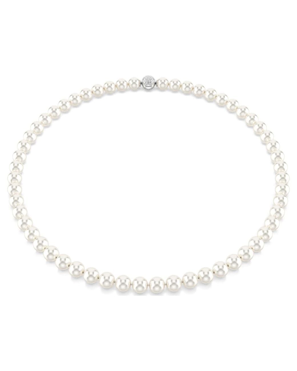 Swarovski Metallic Matrix Pearl Necklace