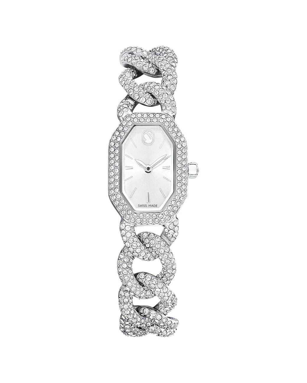 Swarovski Metallic Dextera Chain & Crystal Watch