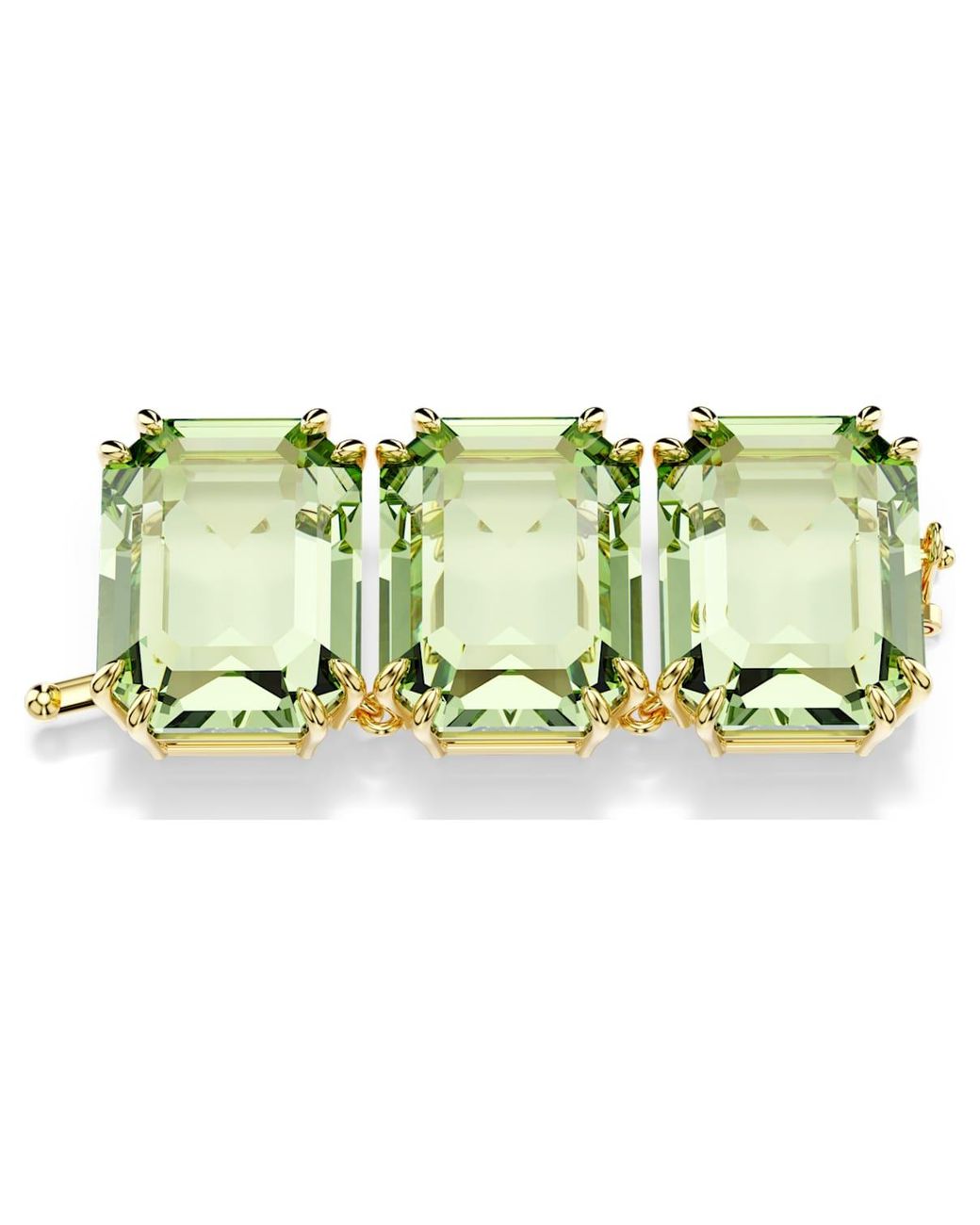Swarovski Green Millenia Extender, Octagon Cut, 18K Finish