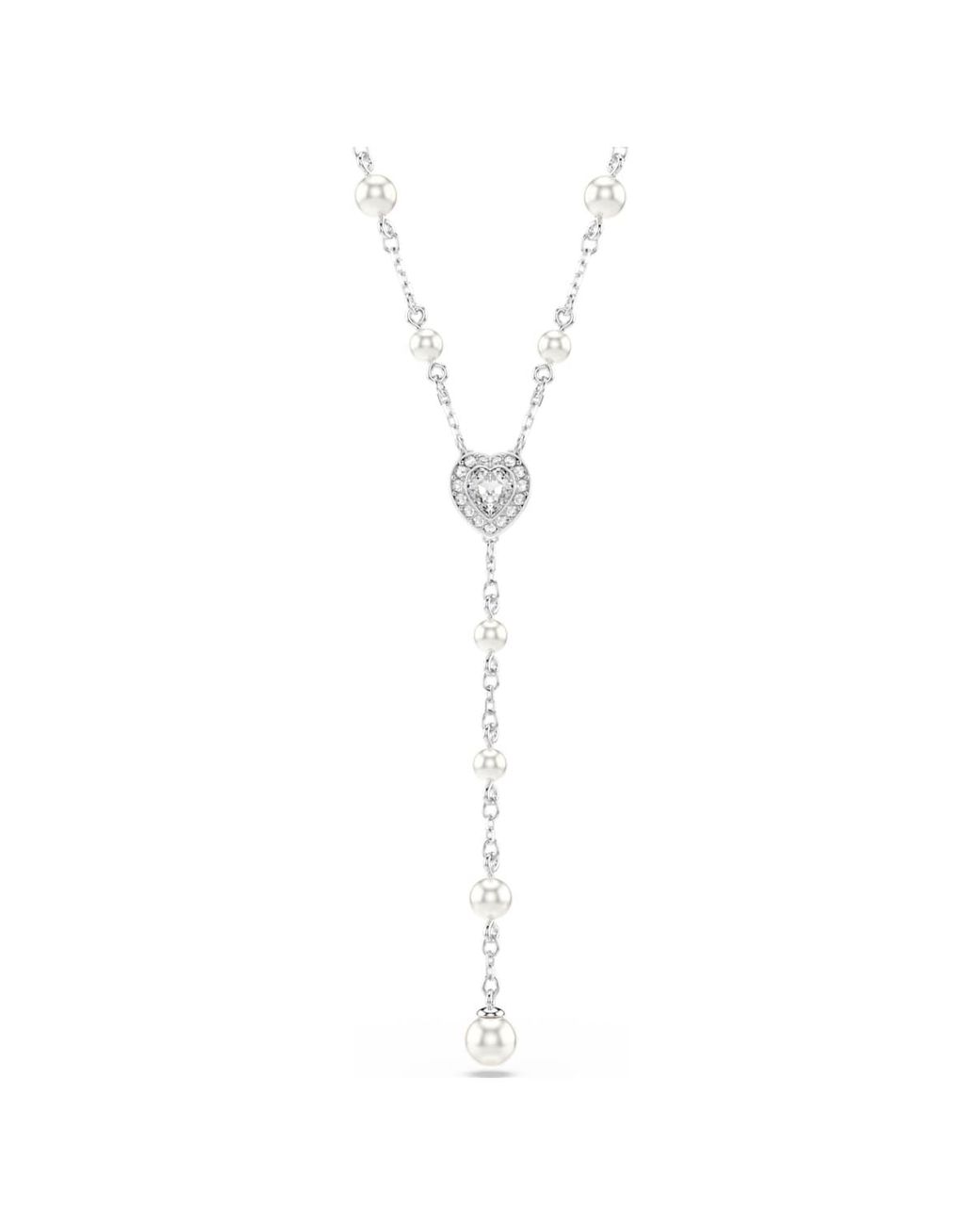 Swarovski White Ariana Grande X Y Necklace