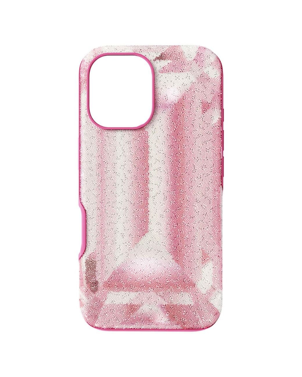 Swarovski Pink High Smartphone Case, Crystal Print Motif, Iphone 16