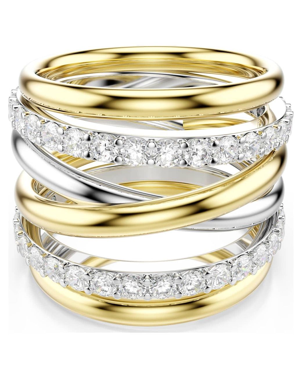 Swarovski Metallic Hyperbola cocktailring, rundschliff