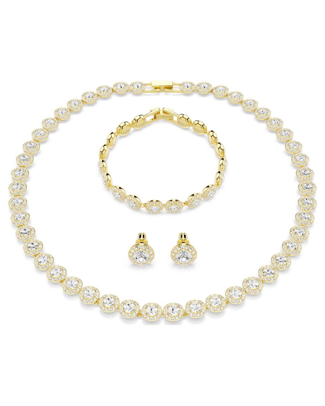 Swarovski Metallic Una Angelic-Tone Plated Set