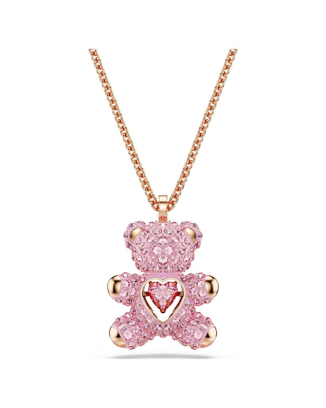 Swarovski Pink Teddy anhänger