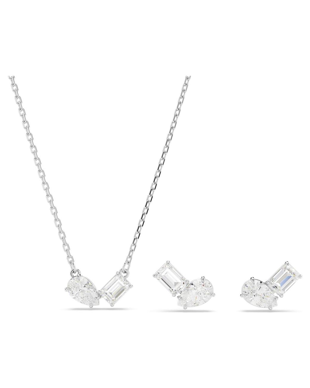 Swarovski Metallic Idllyia Necklace And Earring Set