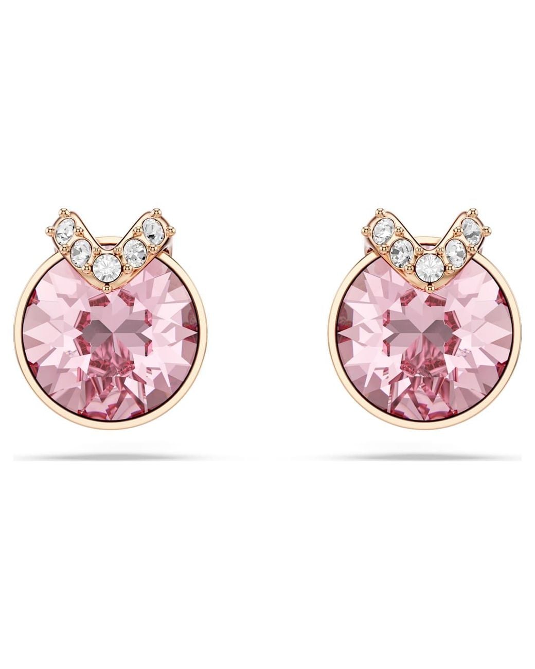 Swarovski Pink Bella Stud Earrings