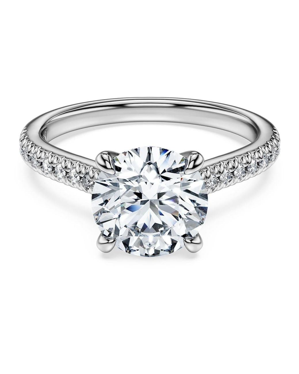 Swarovski Metallic Eternity Solitaire Ring