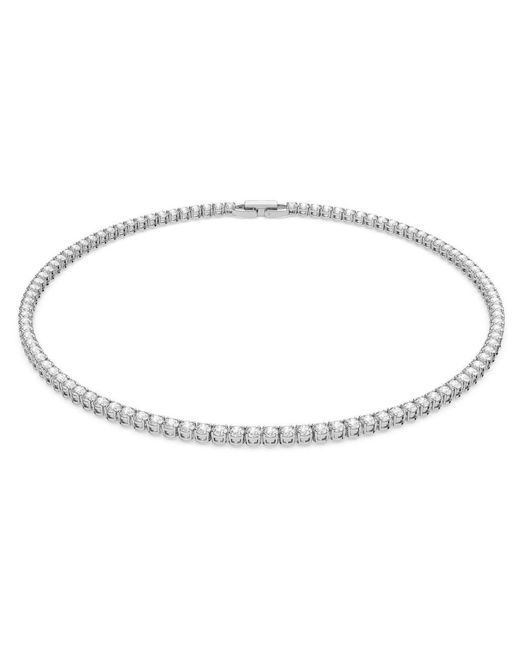 Swarovski Tennis Deluxe Necklace in White | Lyst