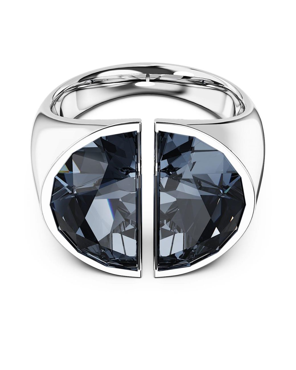 Anello cocktail lucent di Swarovski in Blue