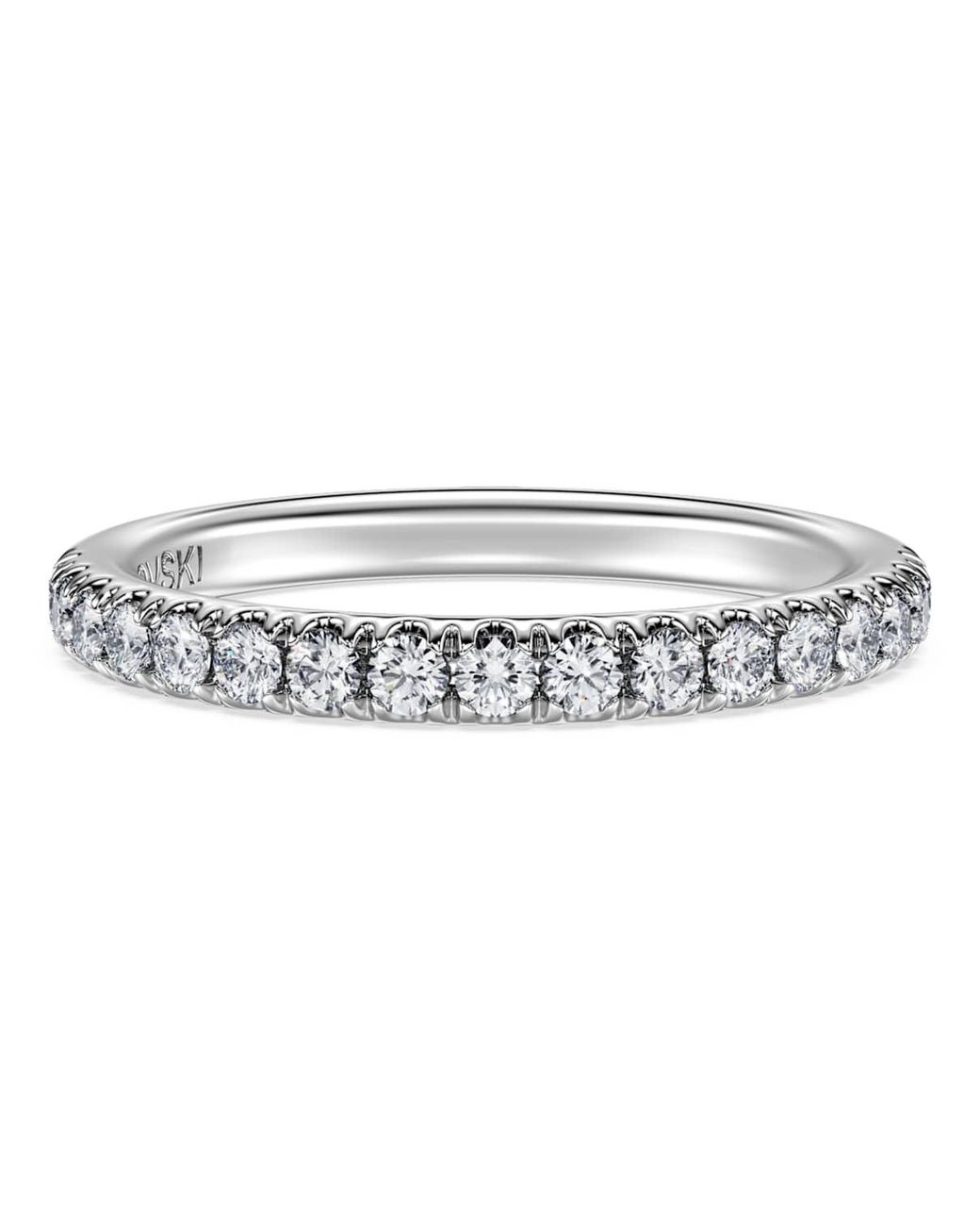 Swarovski Metallic Eternity Band Ring, Lab-Grown Diamonds 0.4 Ct Tw, Round Shape, 14K