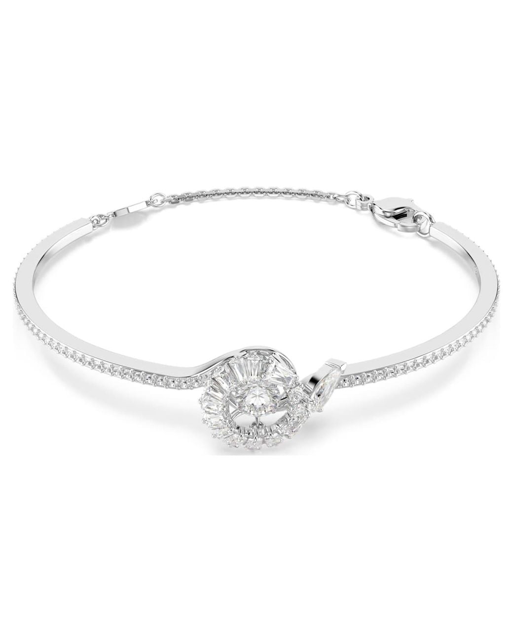 Swarovski Metallic Snake Bracelet, Mixed Cuts, Year Of The Snake, Rhodium Plated