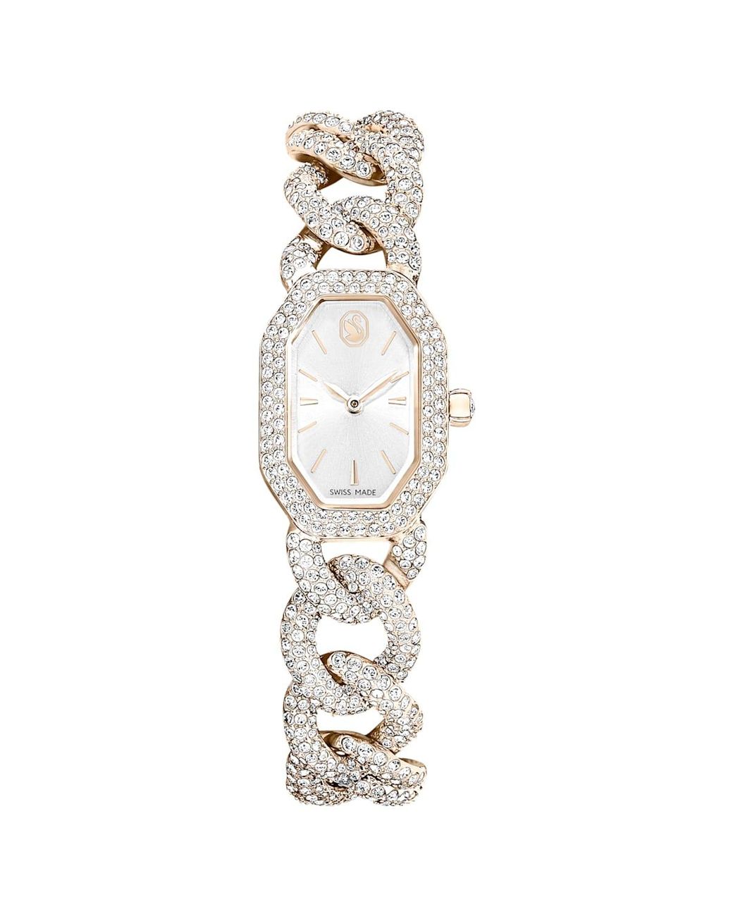Swarovski Metallic Dextera chain uhr, schweizer produktion, kristallarmband
