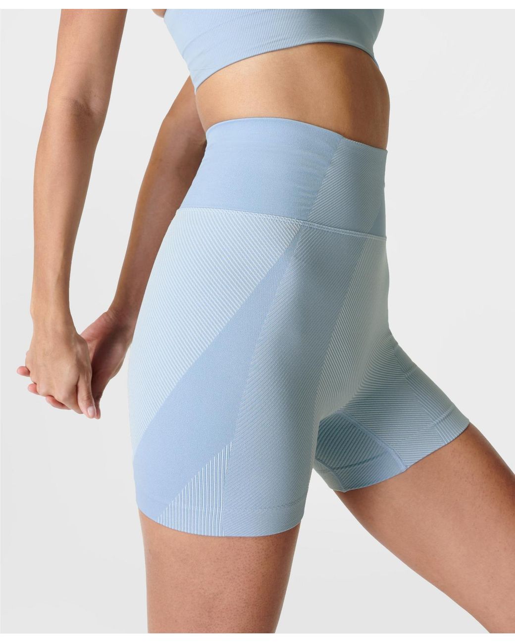 Sweaty Betty Infinite Seamless Workout Shorts in Blue Lyst