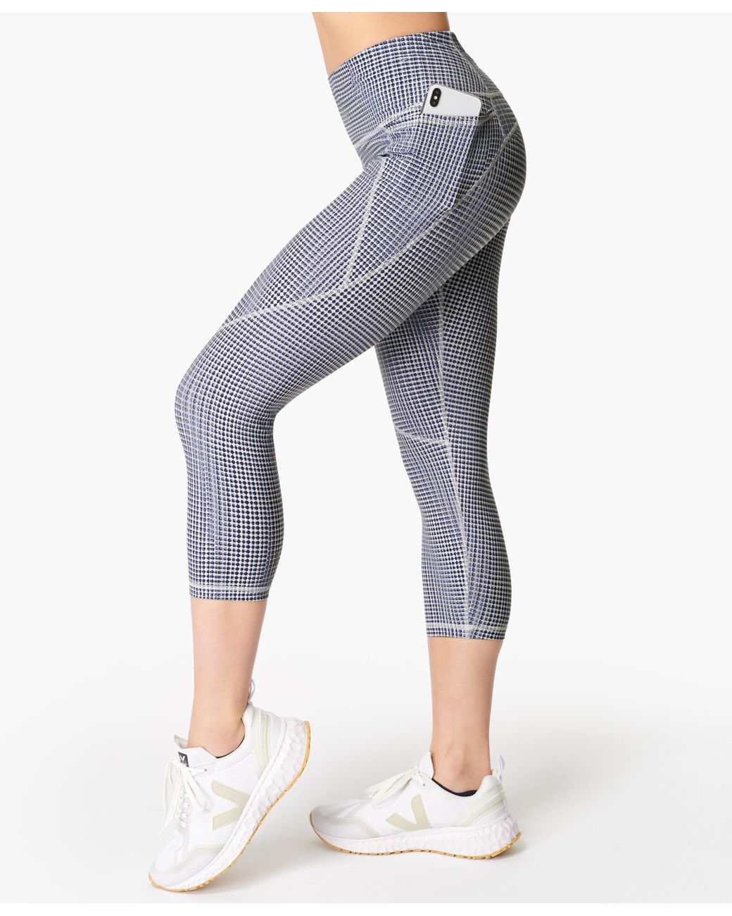 Sweaty Betty Power Cropped Workout Leggings in Blue - Lyst