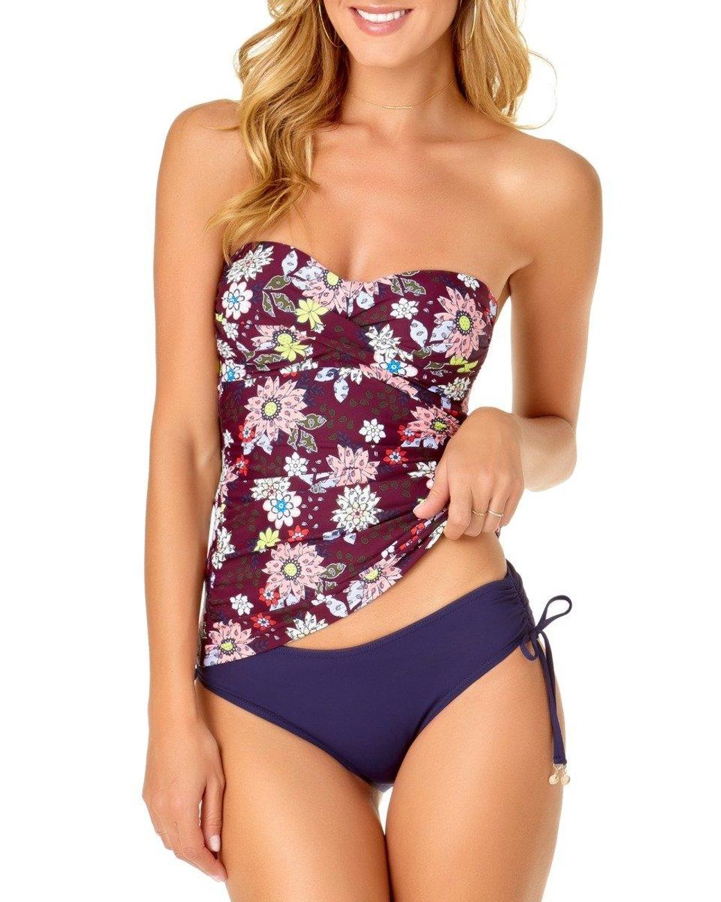 anne cole bandeau tankini top