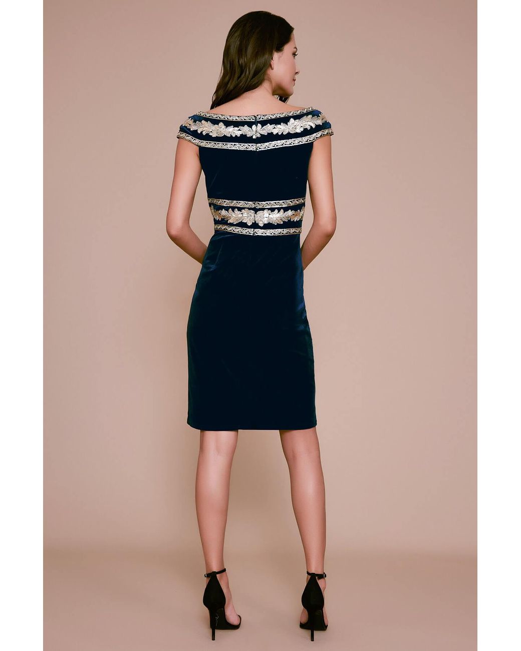 tadashi velvet dress