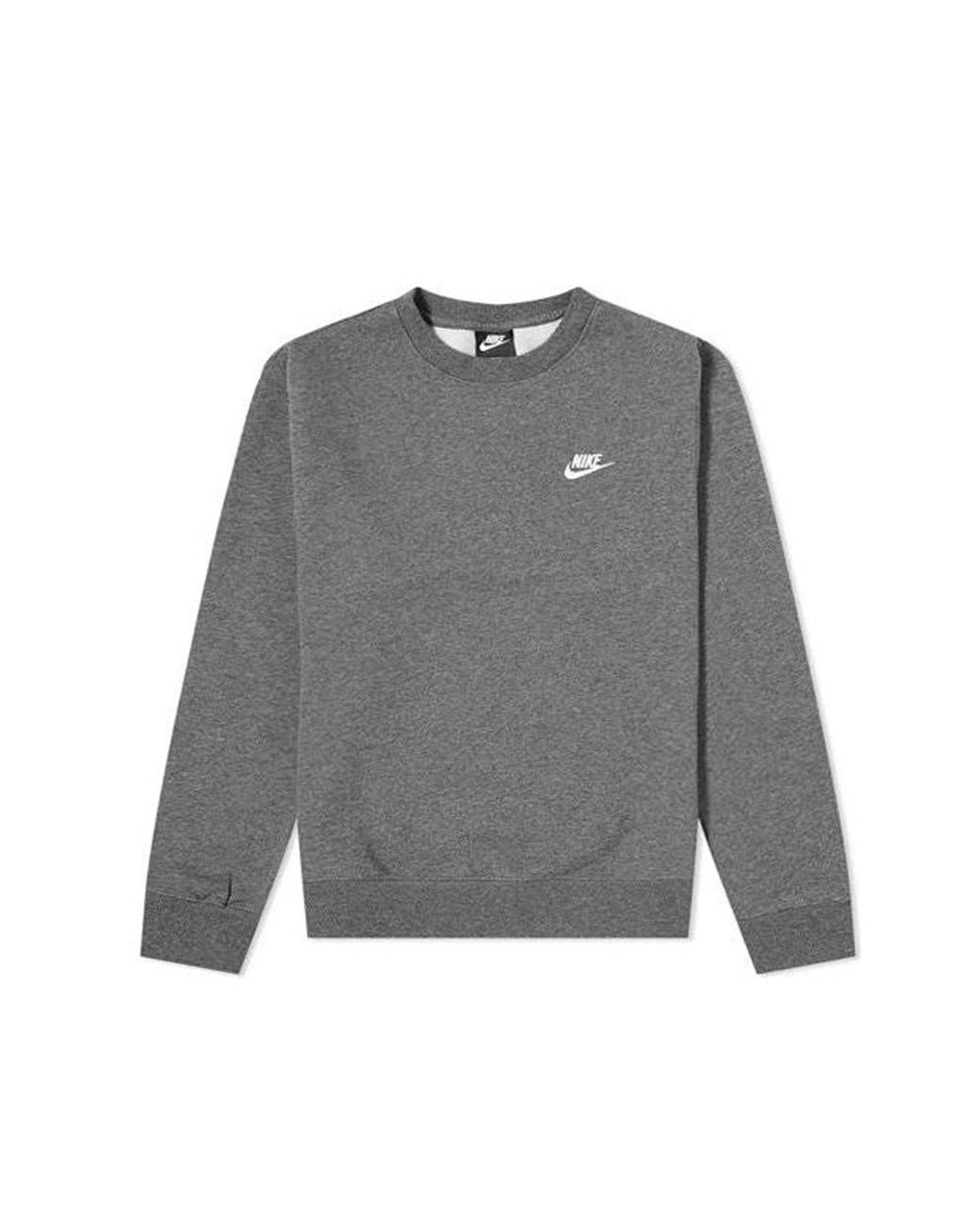 Nike Club Fleece Crewneck 'dark Grey' in Gray for Men | Lyst