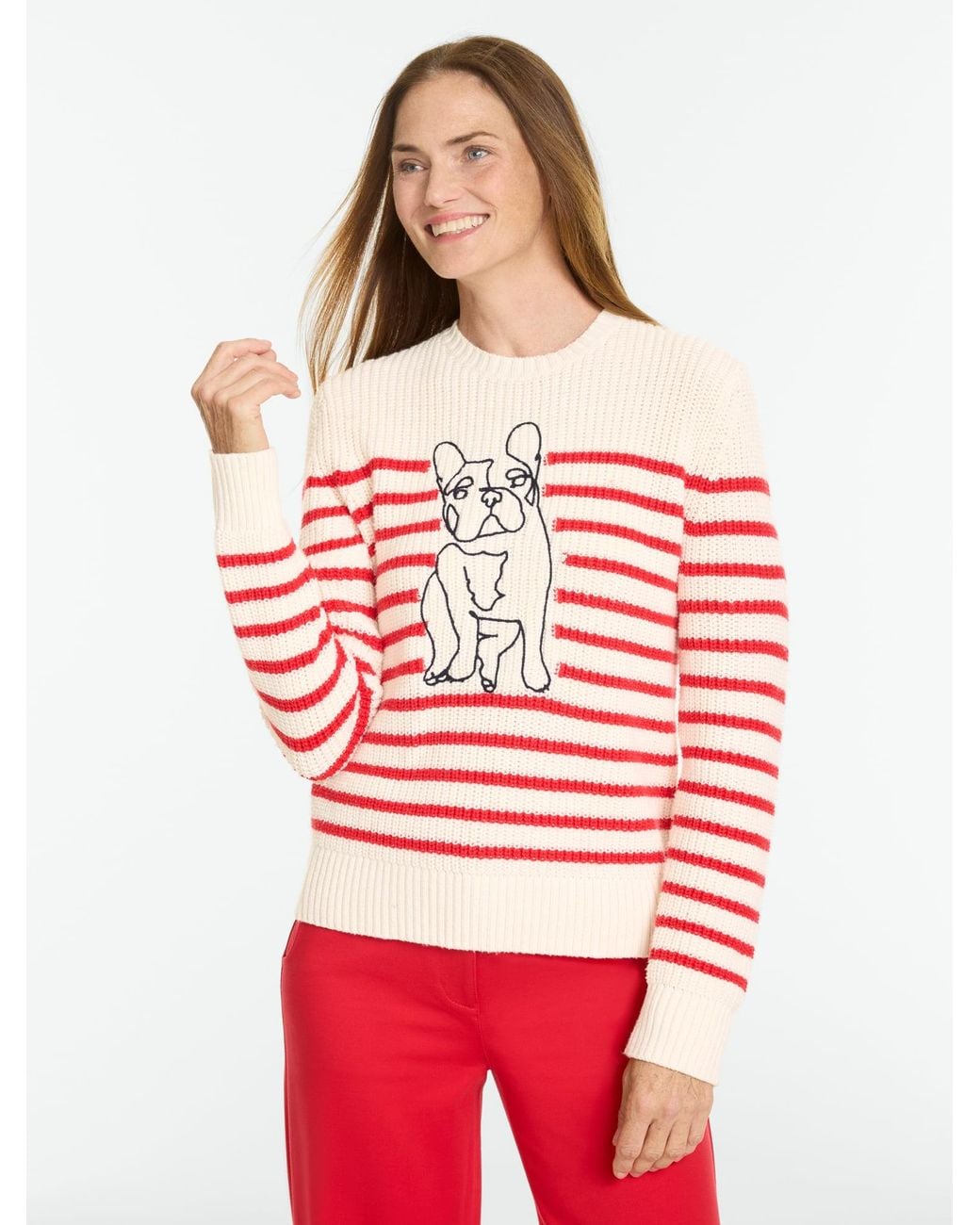 Talbots Red Crewneck Sweater