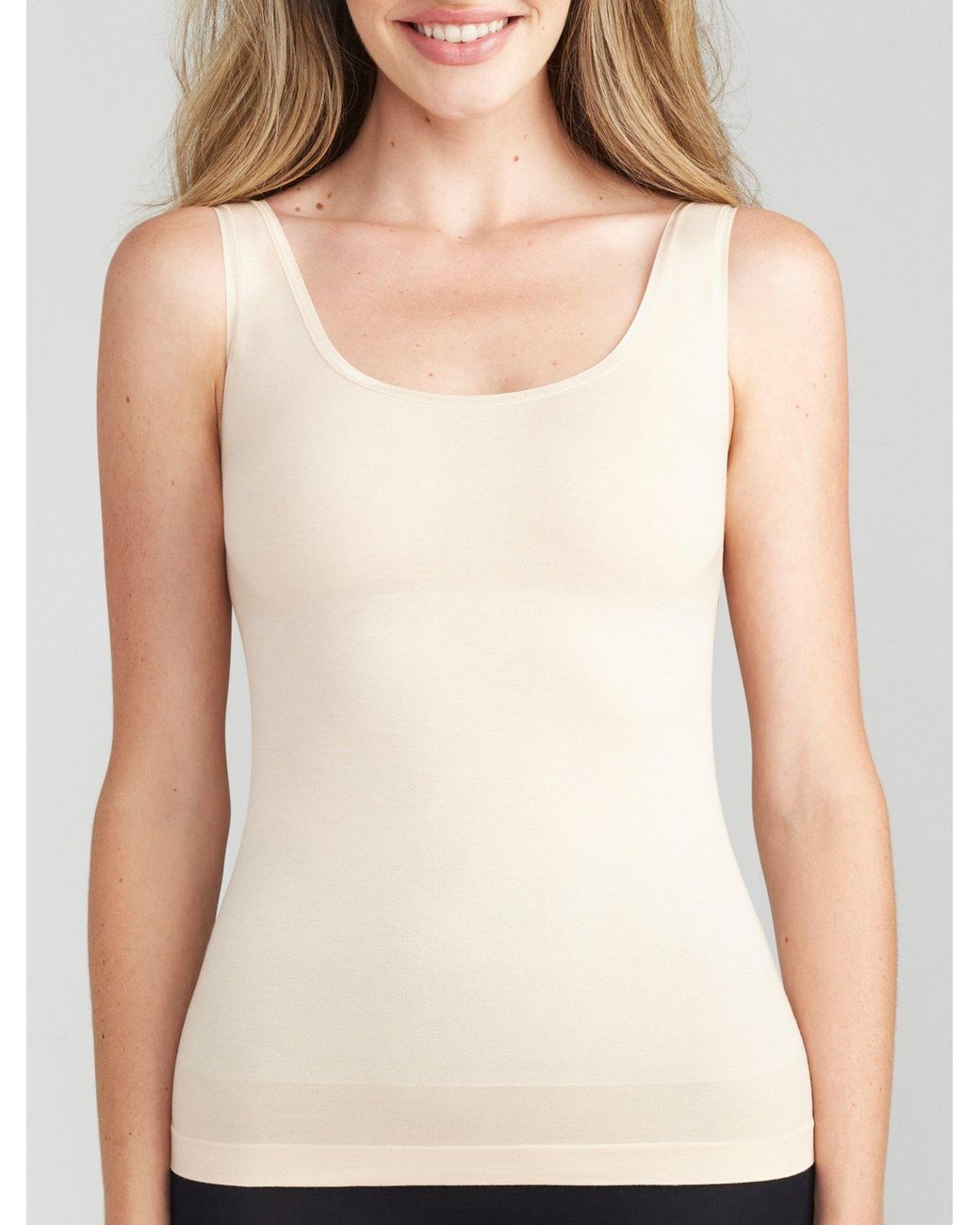 Talbots Yummie Tummie® 2-way Shaping Tank Top in Natural