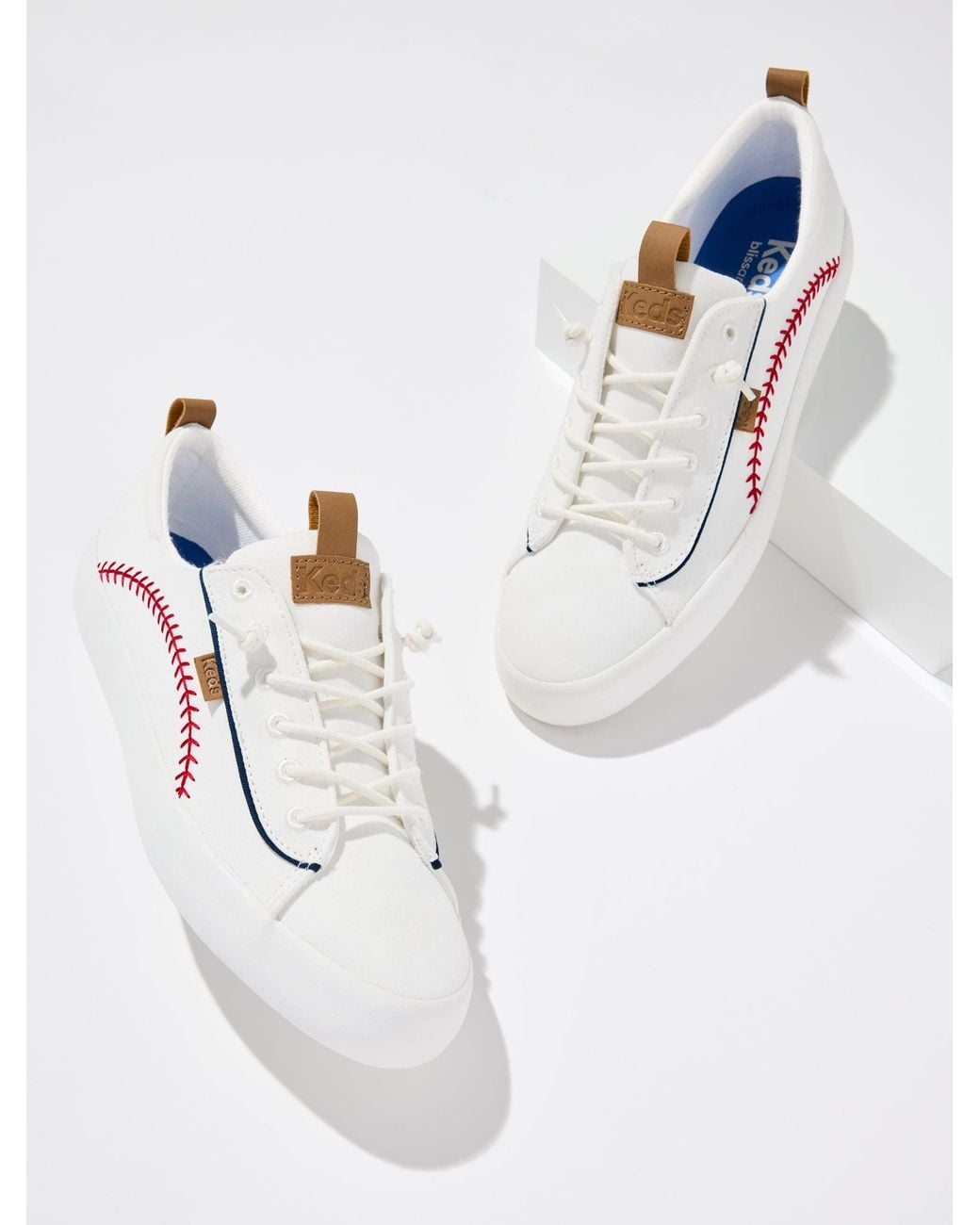 Keds White ® Kickback Pennant Sneakers