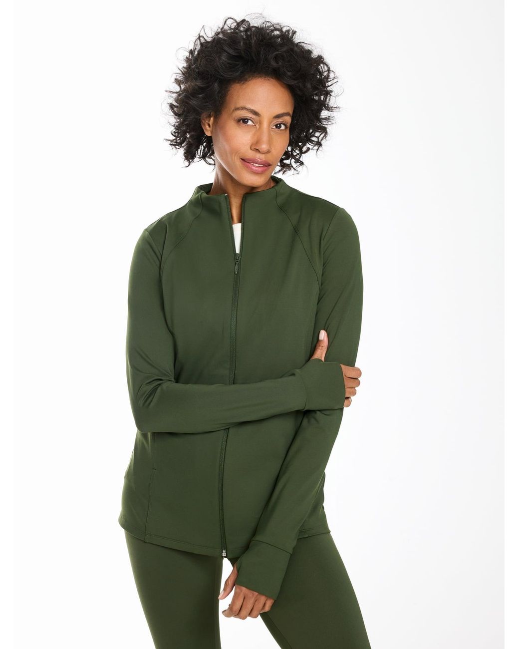 Talbots Green Out & About Full-zip Jacket