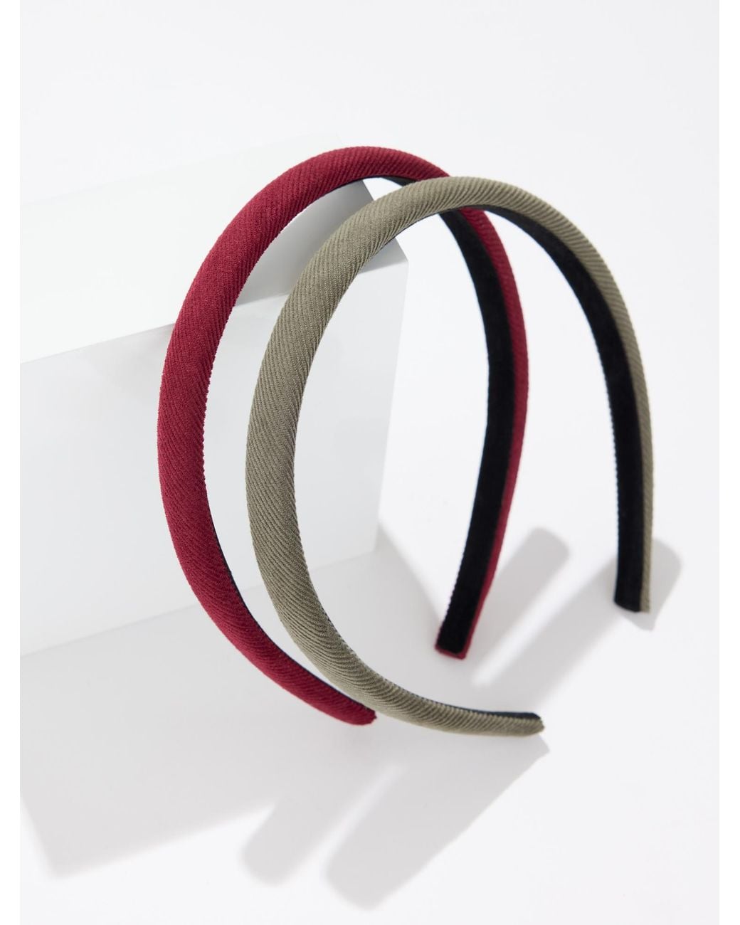 Talbots Pink Corduroy Headband 2-pack