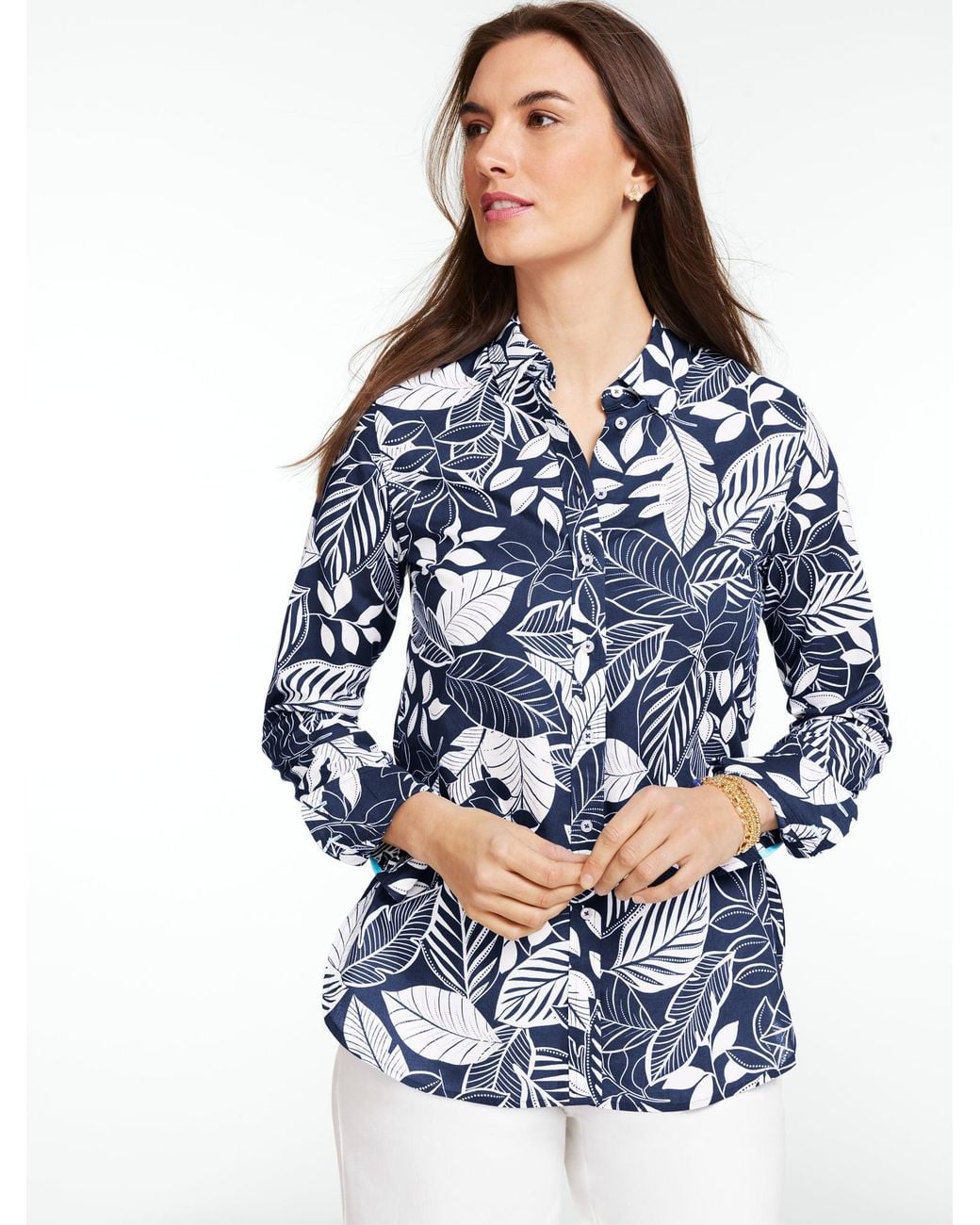 Talbots Blue Modern Classic Shirt