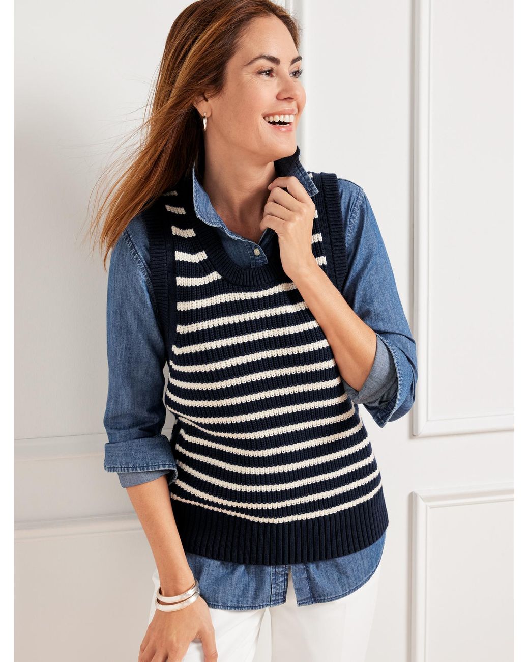 Talbots best sale sweater vest