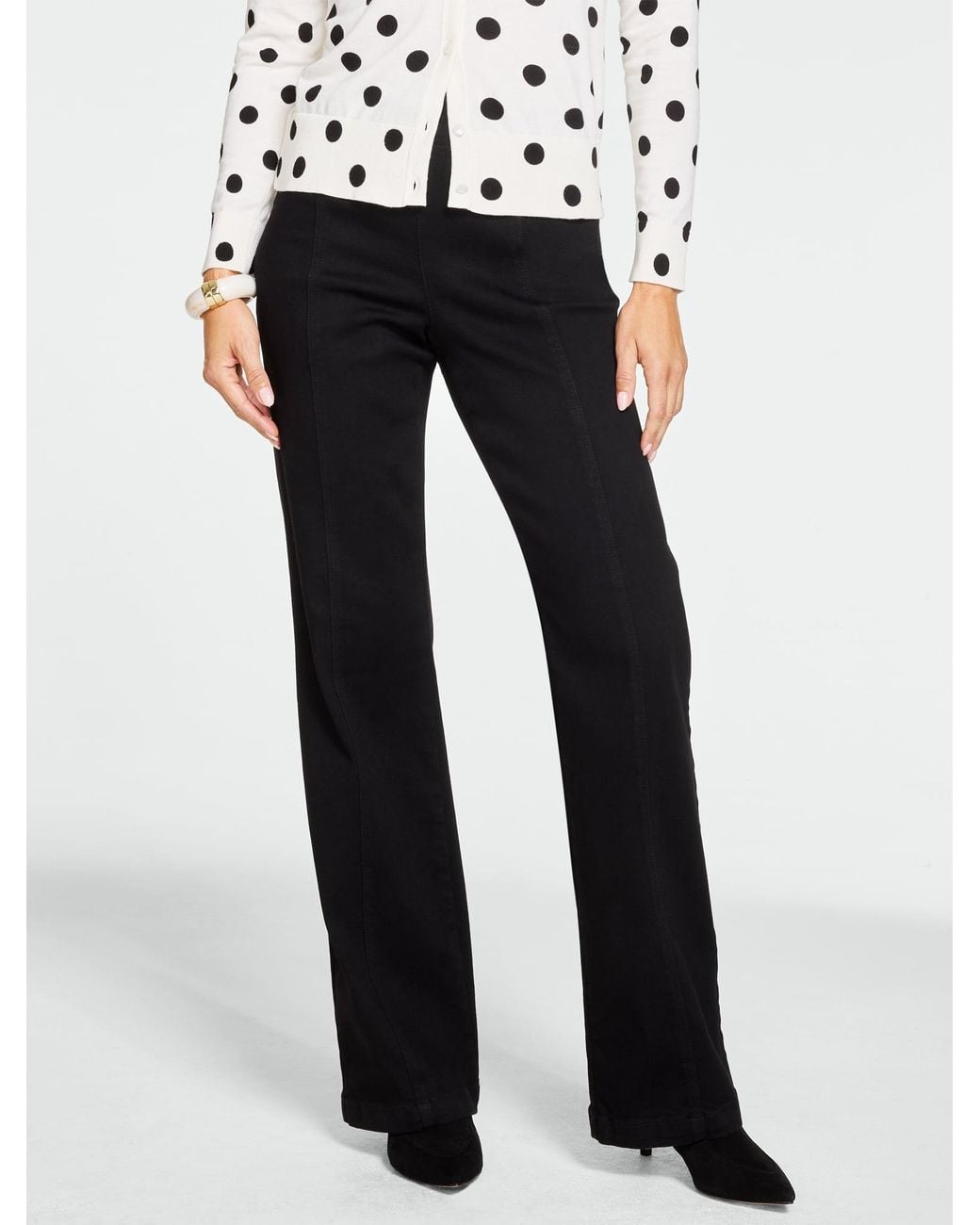 Talbots Black Trouser Pull-on Travel Jeans